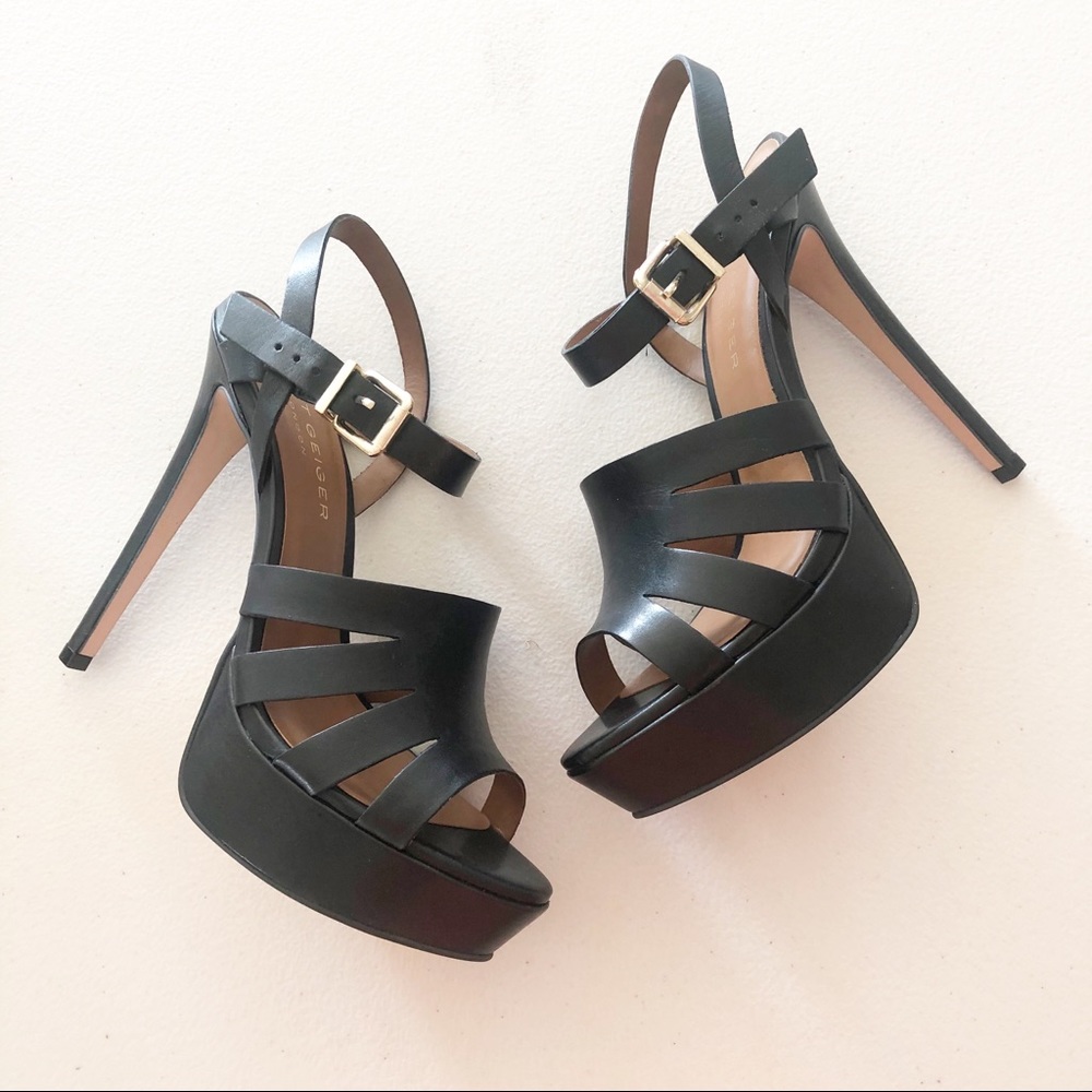 Kurt Geiger Black Strappy Heels